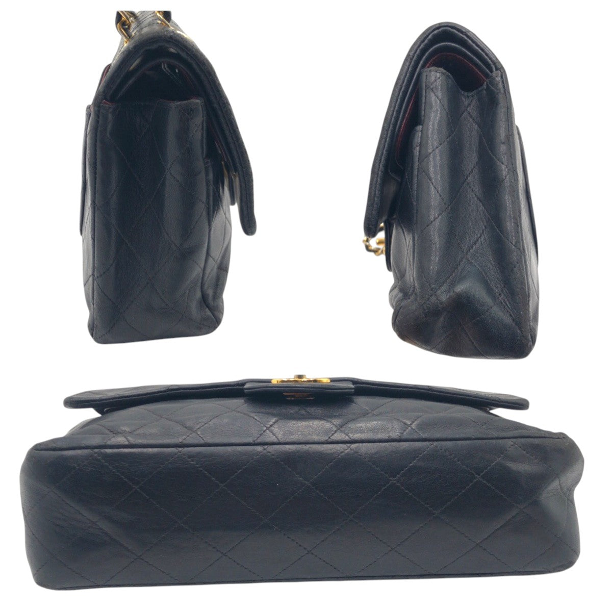 20694
CHANEL シャネル マトラッセ25 ココマーク ターンロック ブラック 黒 レザー ショルダーバッグ チェーンショルダーバッグ レディース AB250