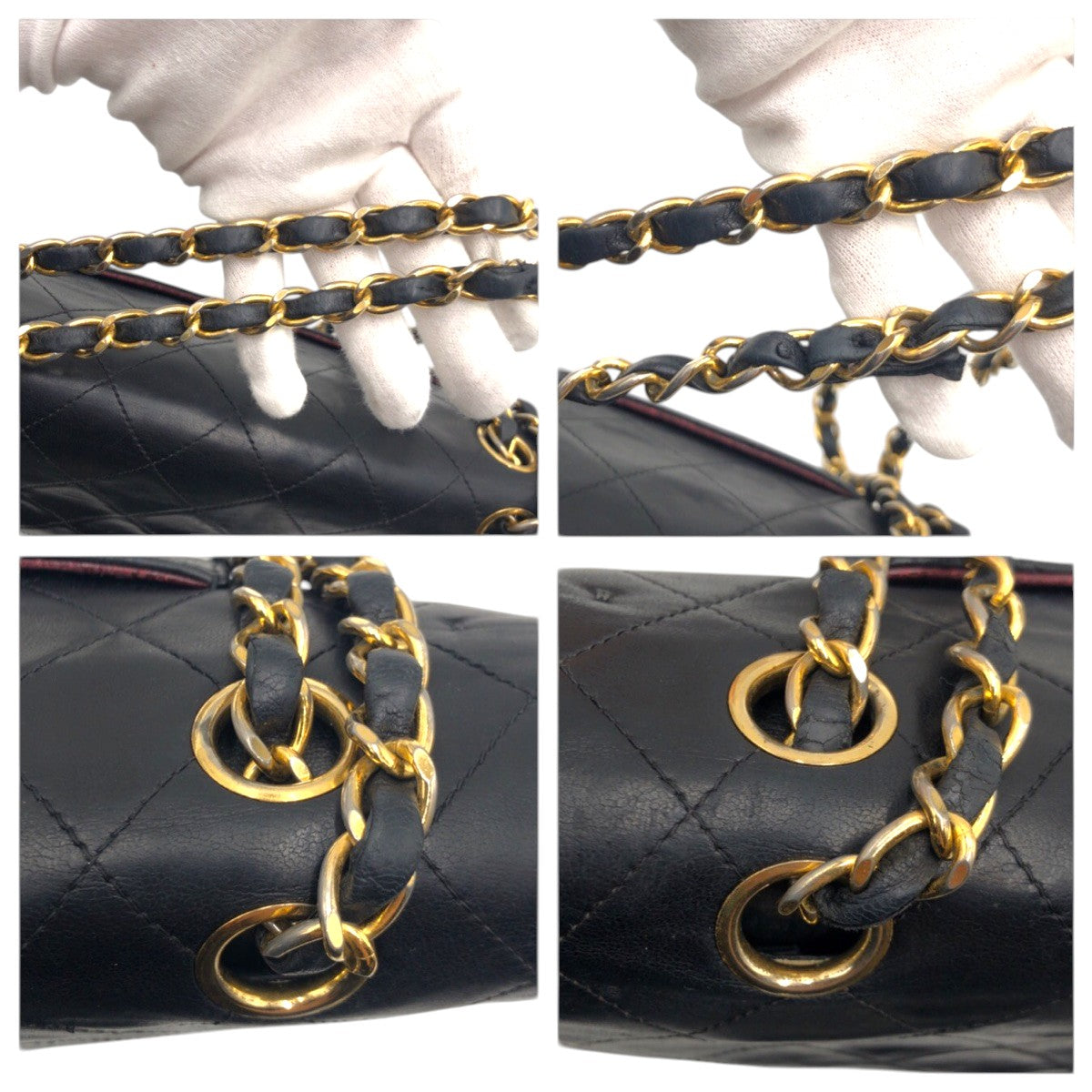 20694
CHANEL シャネル マトラッセ25 ココマーク ターンロック ブラック 黒 レザー ショルダーバッグ チェーンショルダーバッグ レディース AB250