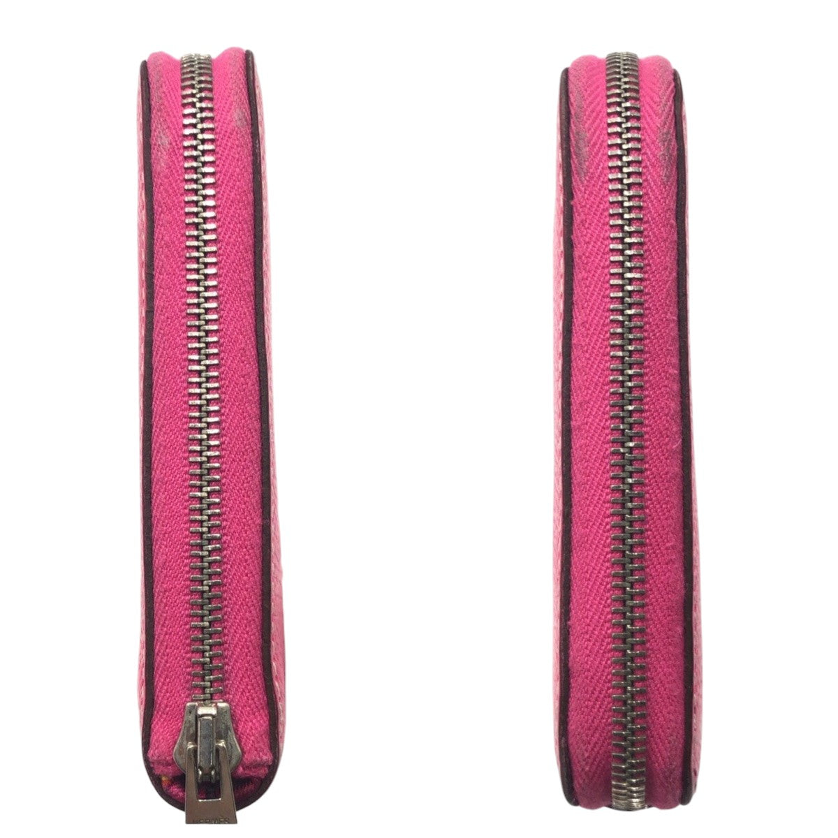 20697
HERMES エルメス アザップロング シルクイン ピンク ローズティリアン シルバー金具 ヴォーエプソン 長財布 ロングウォレット ラウンドファスナー □P刻印 レディース AB44