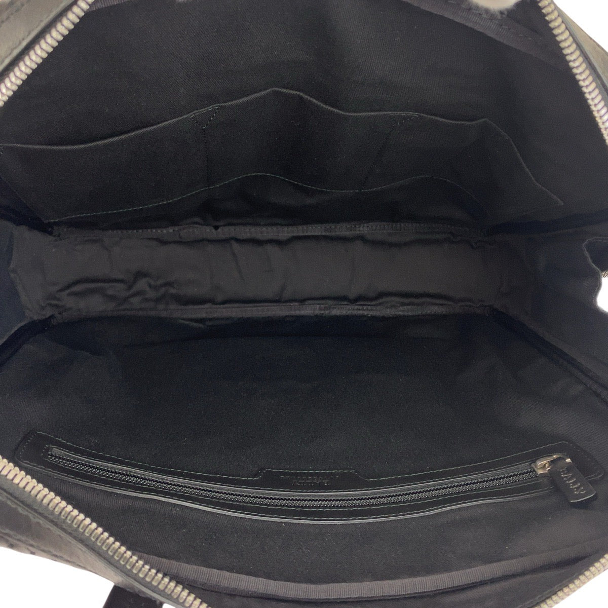 20698
BALLY Trainspotting Perforated Black Leather Briefcase with Silver Hardware HVLK A40