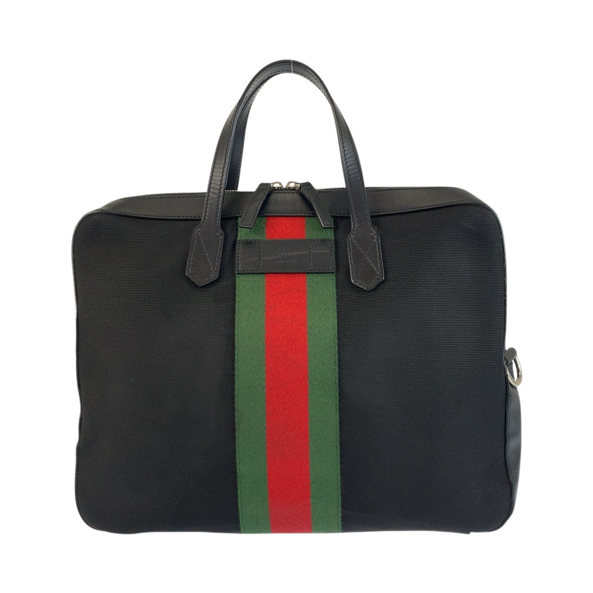 20700
GUCCI グッチ シェリーライン ブラック 黒 シルバー金具 キャンバス / レザー 387102 ビジネスバッグ ブリーフケース メンズ ABP56