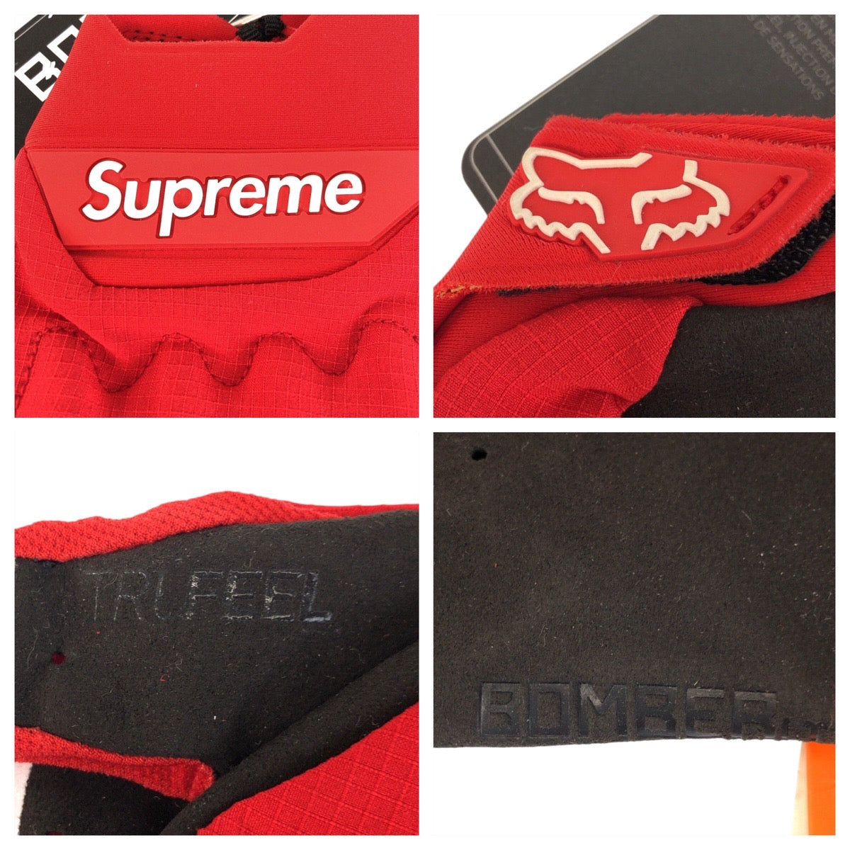 20703
Supreme Fox Racing Racing Bomber LT Red Black Nylon / Polyester Gloves Men's SA20