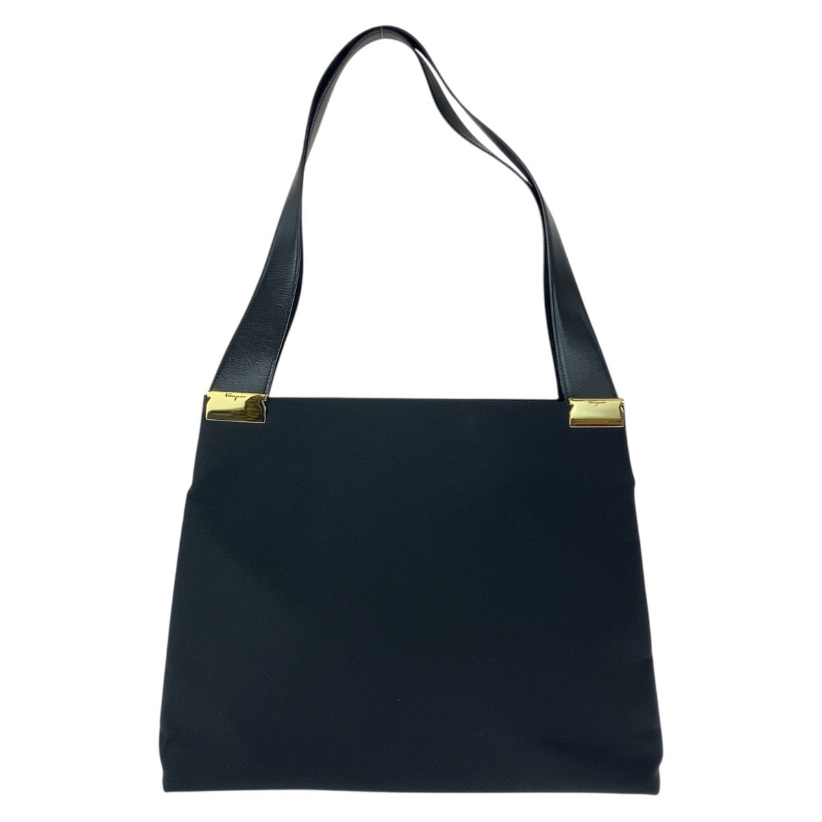 20718
Salvatore Ferragamo サルヴァトーレフェラガモ ブラック 黒 ゴールド金具 キャンバス / レザー BA21 8813 トートバッグ ショルダーバッグ レディース A10