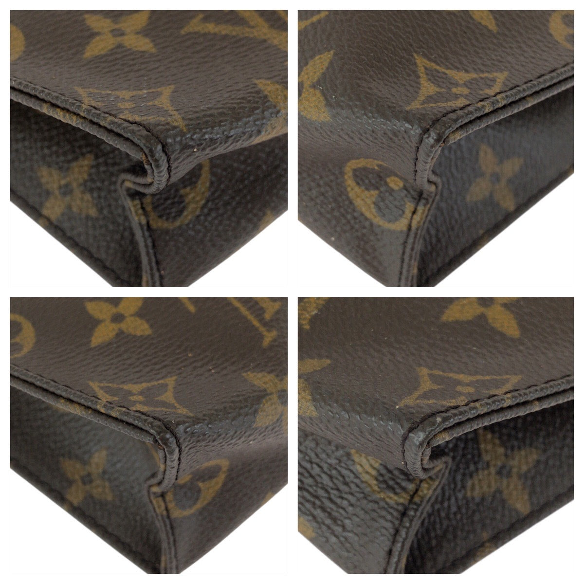 20721
LOUIS VUITTON ルイヴィトン モノグラム ポッシュトワレ ブラウン ゴールド金具 PVC M47542 クラッチバッグ セカンドバッグ メンズ BC16