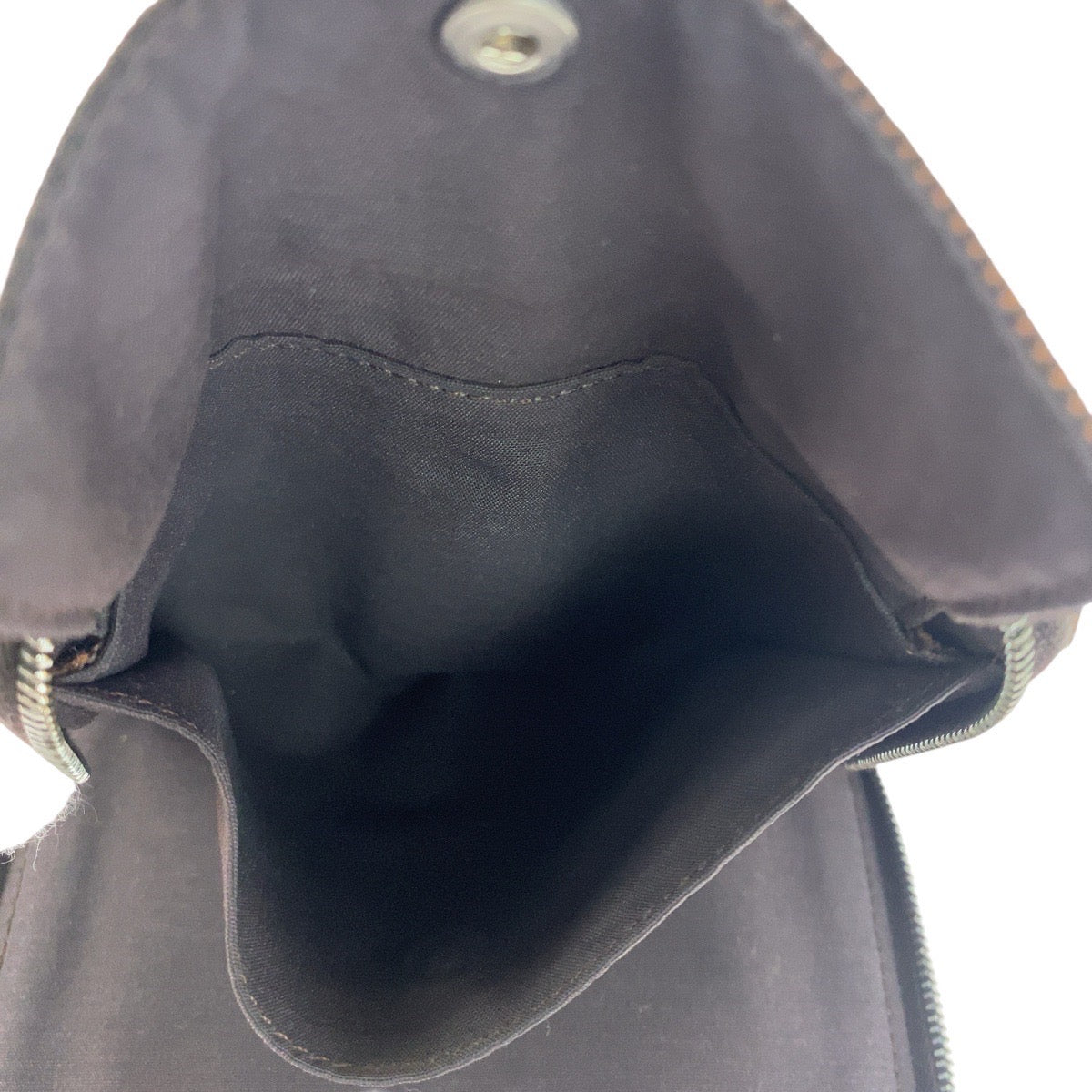 20722
HERMES エルメス エールライン パースPM ブラウン シルバー金具 キャンバス 折り財布 コンパクトウォレット レディース ABP10