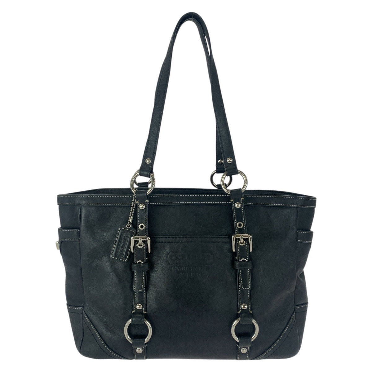 20723
COACH コーチ ブラック 黒 シルバー金具 レザー F0894-F12343 トートバッグ ショルダーバッグ レディース ABP6