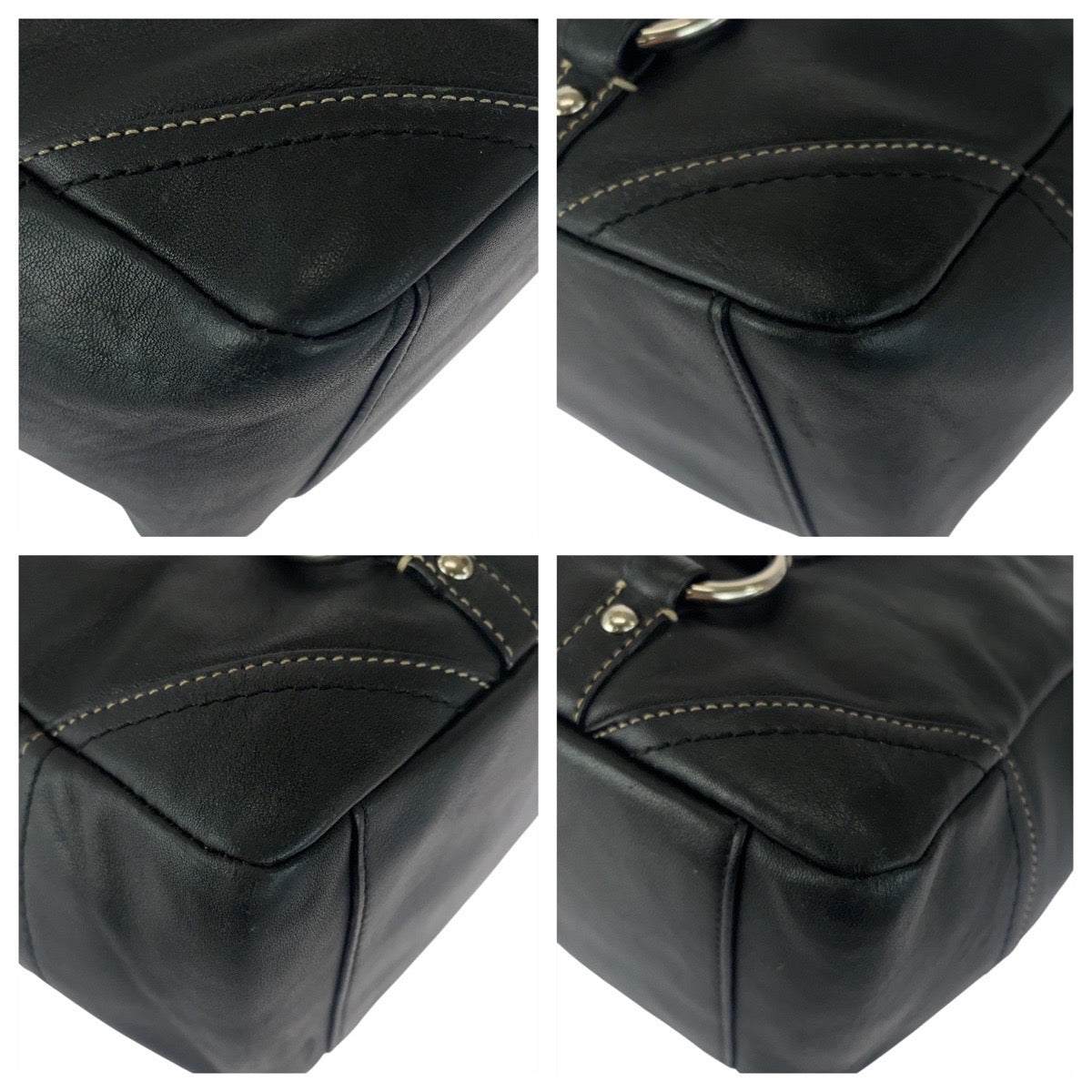 20723
COACH コーチ ブラック 黒 シルバー金具 レザー F0894-F12343 トートバッグ ショルダーバッグ レディース ABP6