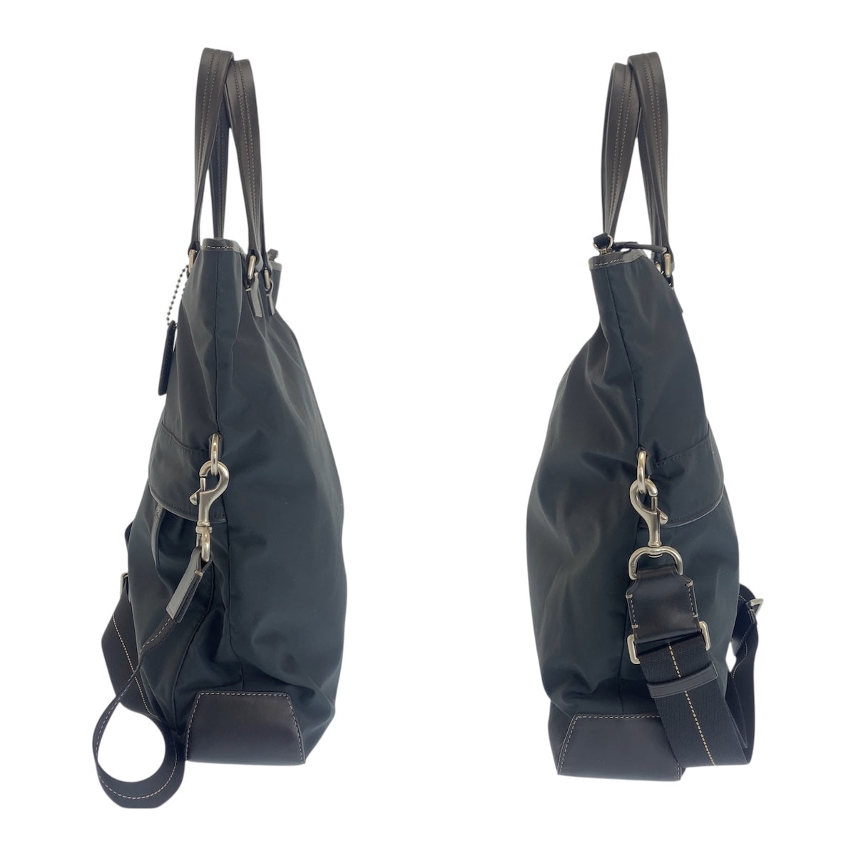 20725
COACH コーチ ブラック 黒 シルバー金具 ナイロン / レザー F70682 トートバッグ ショルダーバッグ 2way メンズ ABP6
