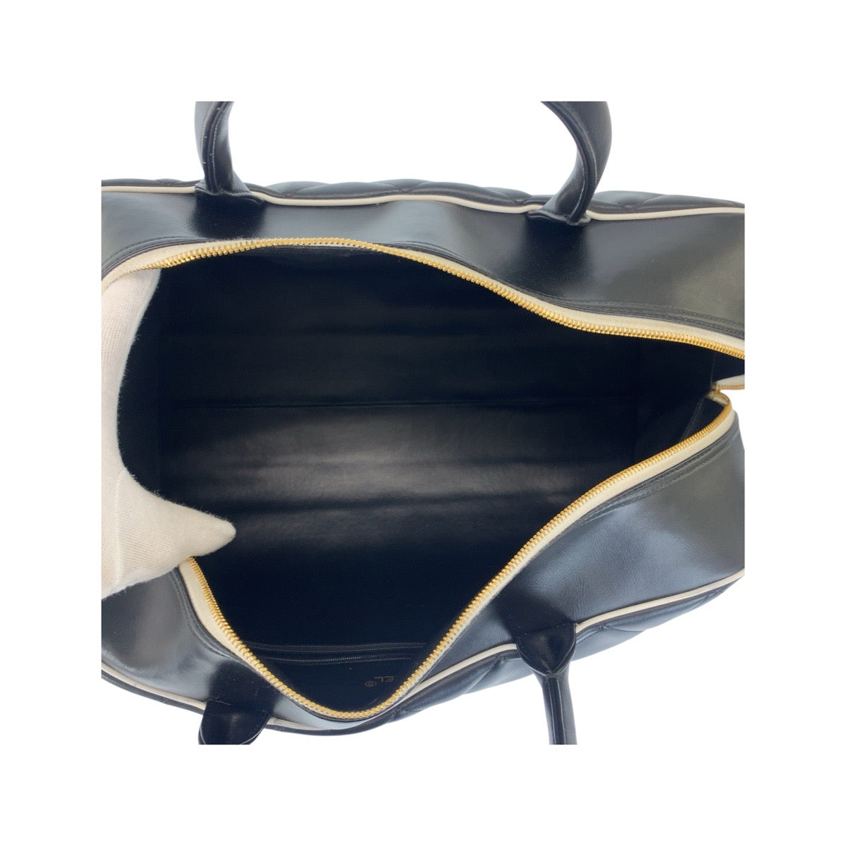 20728
CHANEL シャネル ヴィンテージ マトラッセ ブラック 黒 ゴールド金具 レザー ボストンバッグ ハンドバッグ レディース A420