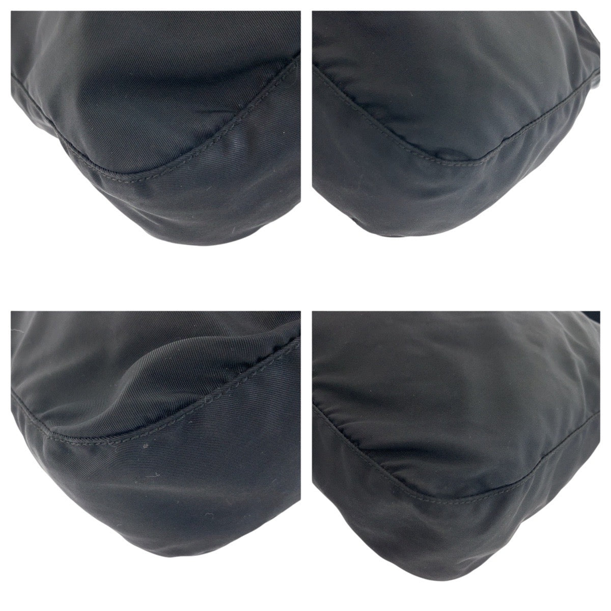 20731
PRADA プラダ テスート 三角ロゴプレート ブラック 黒 シルバー金具 ナイロン / レザー ショルダーバッグ ポシェット レディース ABP36