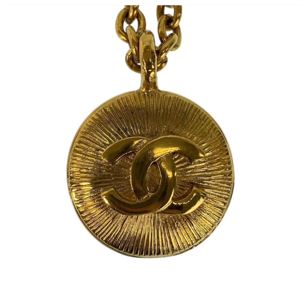 20734
CHANEL シャネル ヴィンテージ ココマーク ゴールド メッキ ネックレス ペンダント レディース A68