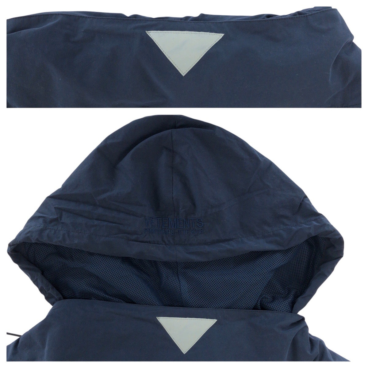 20736
VETEMENTS ヴェトモン VETEMENTS UMBROコラボ トラックジャケット サイズXS ネイビー ホワイト ナイロン ナイロンジャケット ウインドブレーカー メンズ ABP34