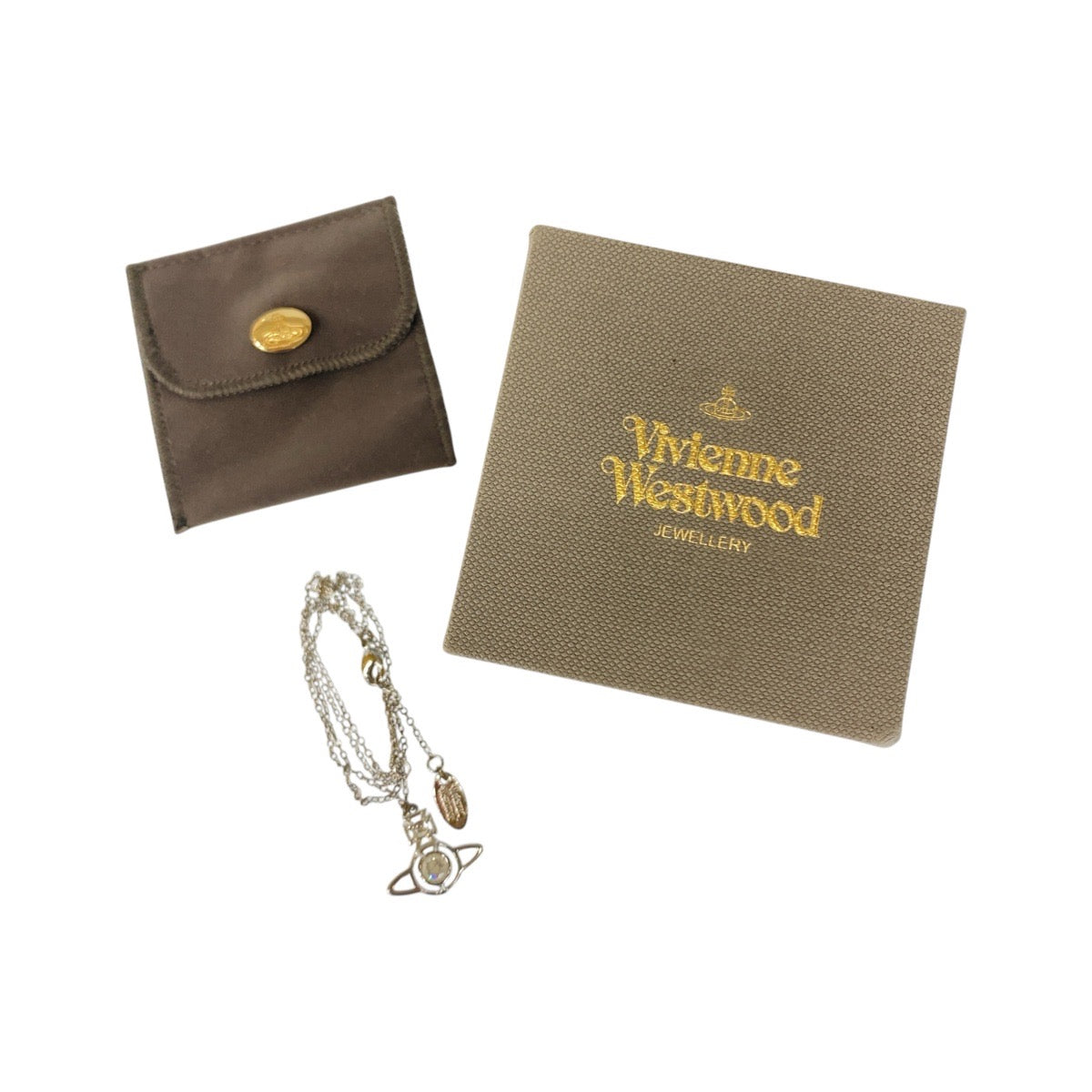 20737
Vivienne Westwood Orb Silver Plated Necklace Pendant Women's ABP14