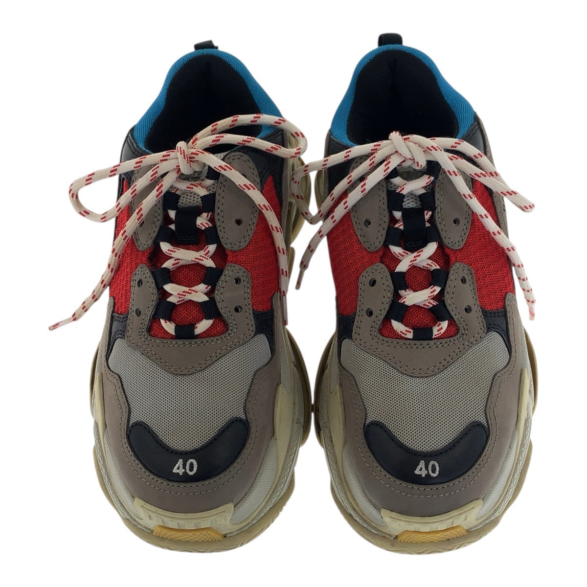 20747
BALENCIAGA バレンシアガ TRIPLE S サイズ40 グレー マルチカラー キャンバス / レザー 533883 スニーカー メンズ AB21