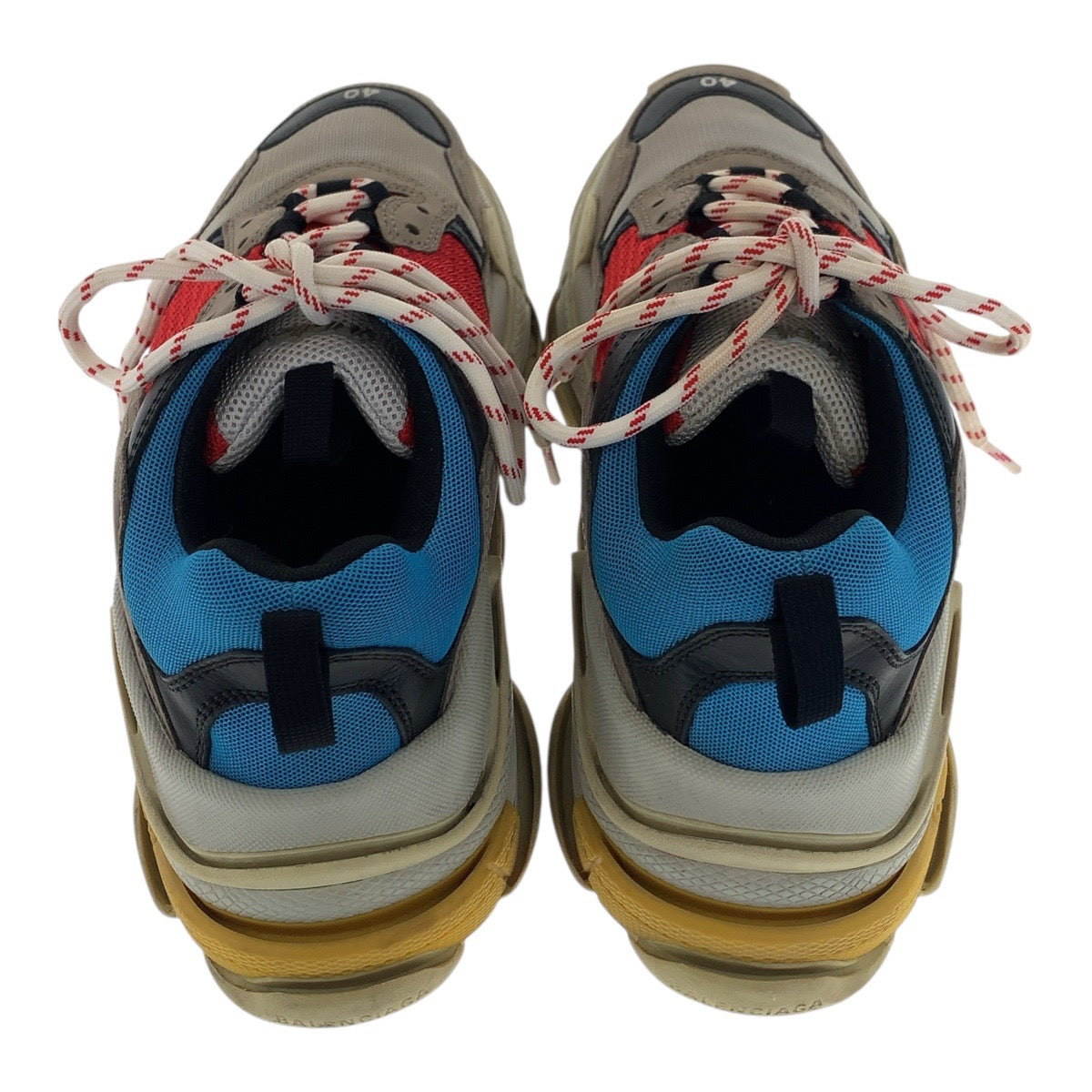 20747
BALENCIAGA バレンシアガ TRIPLE S サイズ40 グレー マルチカラー キャンバス / レザー 533883 スニーカー メンズ AB21