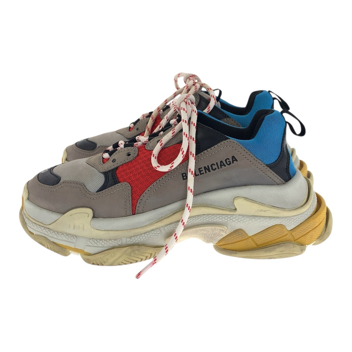 20747
BALENCIAGA バレンシアガ TRIPLE S サイズ40 グレー マルチカラー キャンバス / レザー 533883 スニーカー メンズ AB21