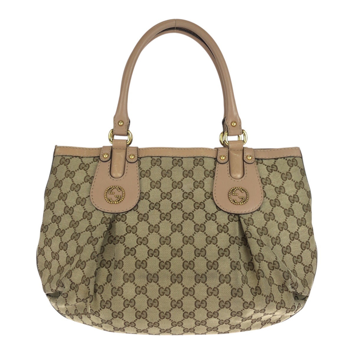 20749
GUCCI グッチ スカーレット ベージュ ピンク ゴールド金具 GGキャンバス / レザー 269953 トートバッグ ショルダーバッグ レディース B26