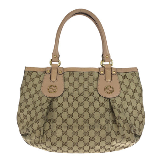 20749
GUCCI グッチ スカーレット ベージュ ピンク ゴールド金具 GGキャンバス / レザー 269953 トートバッグ ショルダーバッグ レディース B26