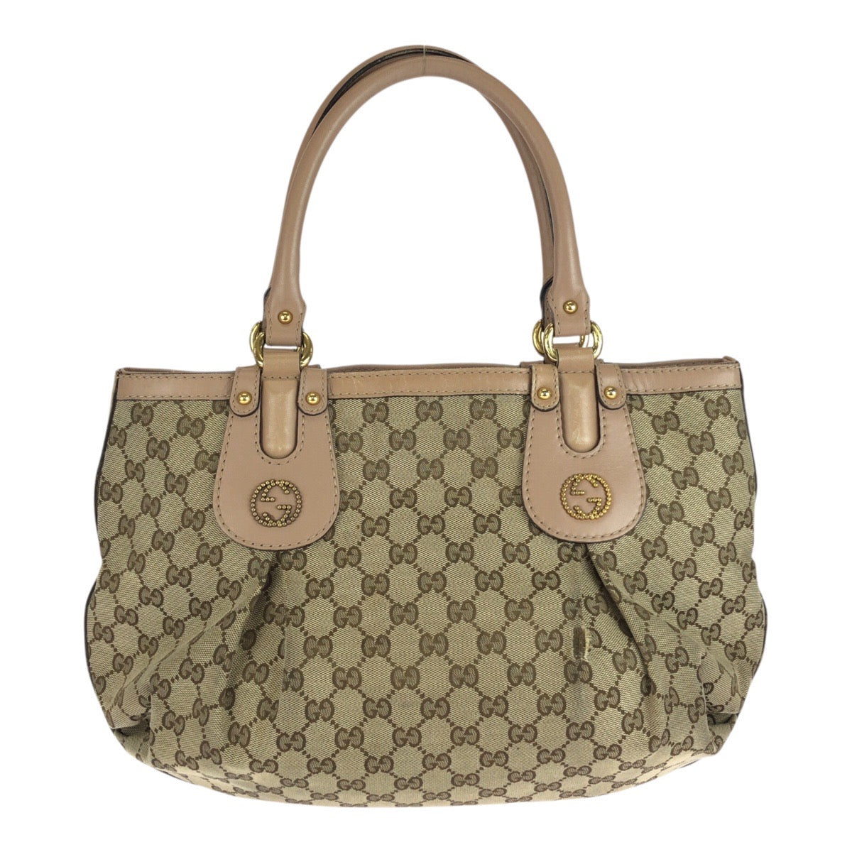 20749
GUCCI グッチ スカーレット ベージュ ピンク ゴールド金具 GGキャンバス / レザー 269953 トートバッグ ショルダーバッグ レディース B26