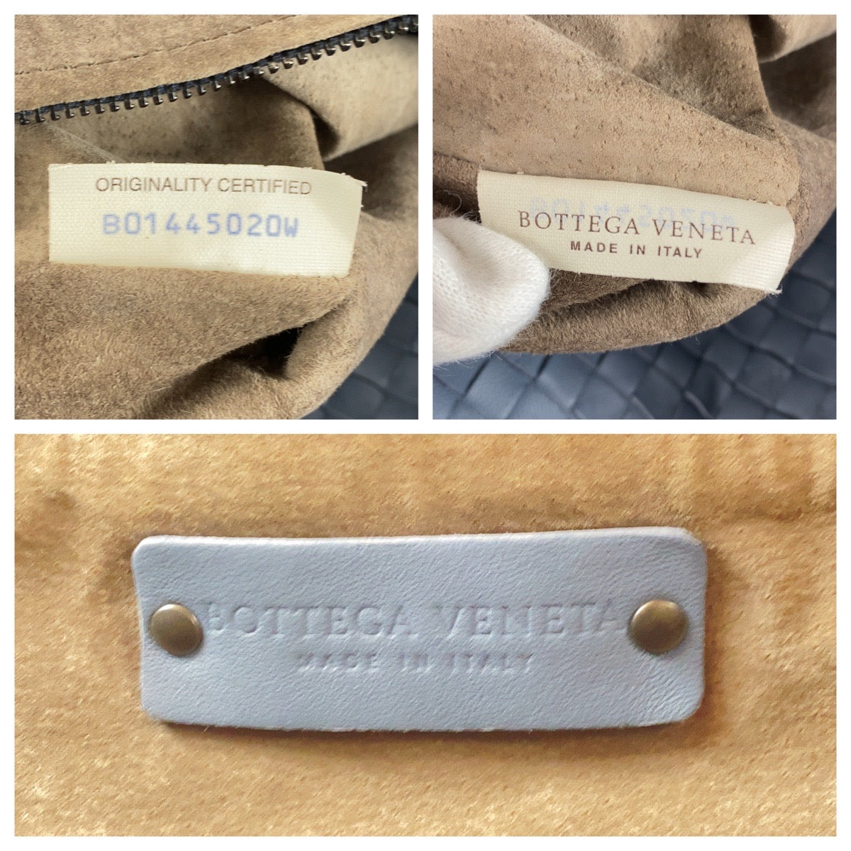 20750
BOTTEGAVENETA ボッテガヴェネタ イントレチャート ミラー付き ブルー レザー BD1445020W トートバッグ ショルダーバッグ レディース ABP90