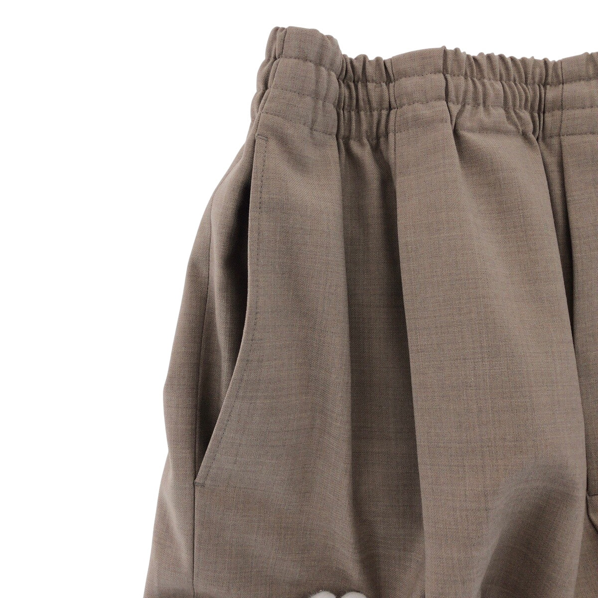 20754
LOUIS VUITTON ルイヴィトン サイズ48 ベージュ ウール ドローストリングパンツ トラウザー メンズ S80