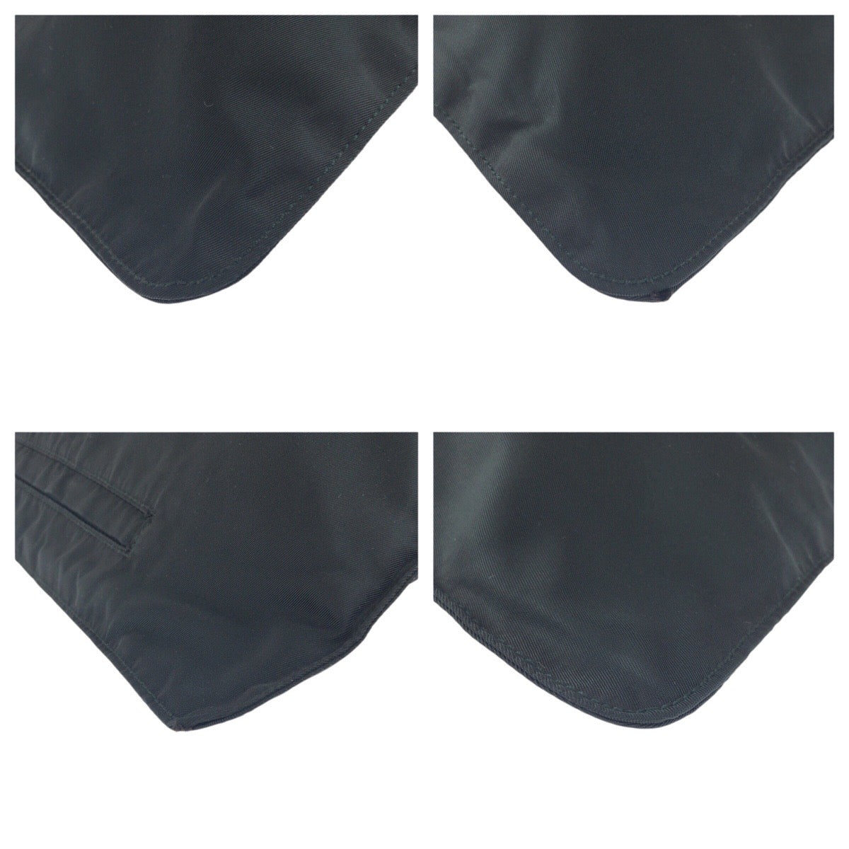 20760
PRADA プラダ テスート 三角ロゴプレート ブラック 黒 シルバー金具 ナイロン ショルダーバッグ ポシェット レディース ABP35