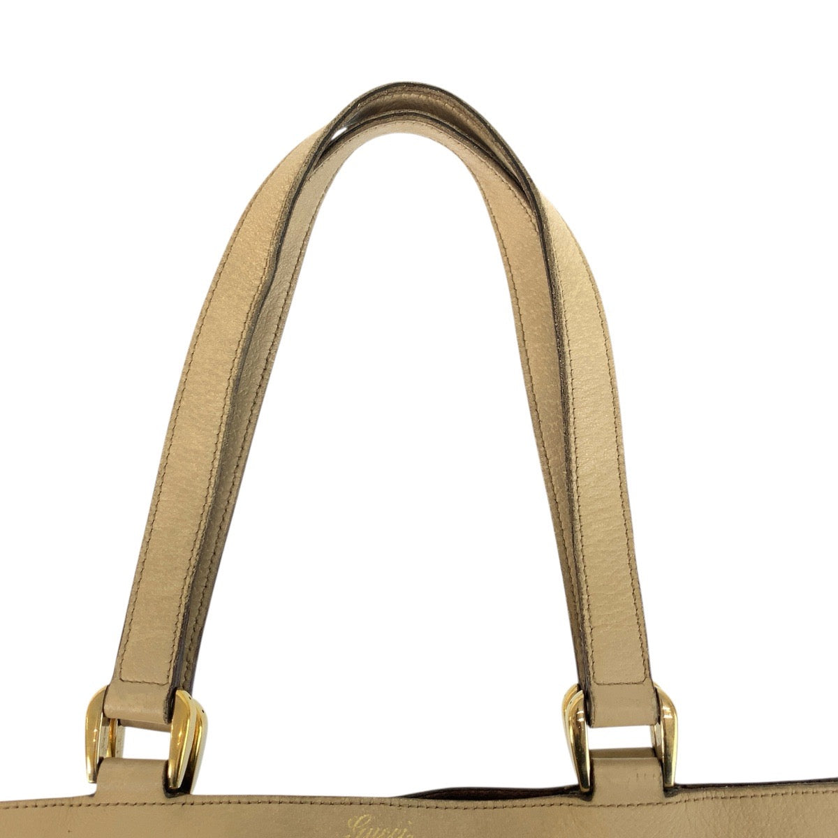 20763
GUCCI グッチ ベージュ ゴールド金具 GGキャンバス / レザー 146247 トートバッグ ショルダーバッグ レディース B15