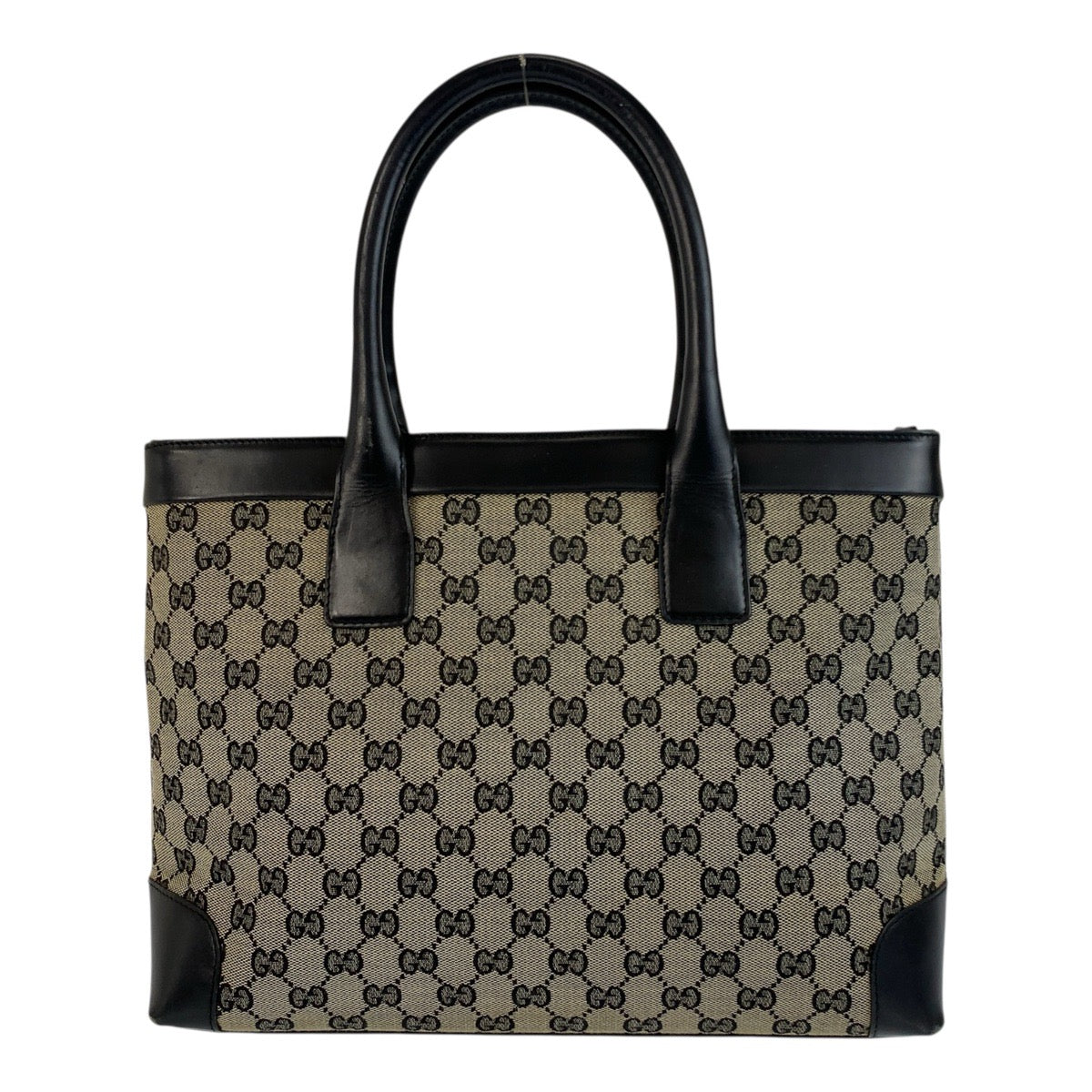 20764
GUCCI グッチ ブラック 黒 GGキャンバス / レザー 002 1119 トートバッグ ハンドバッグ レディース AB35