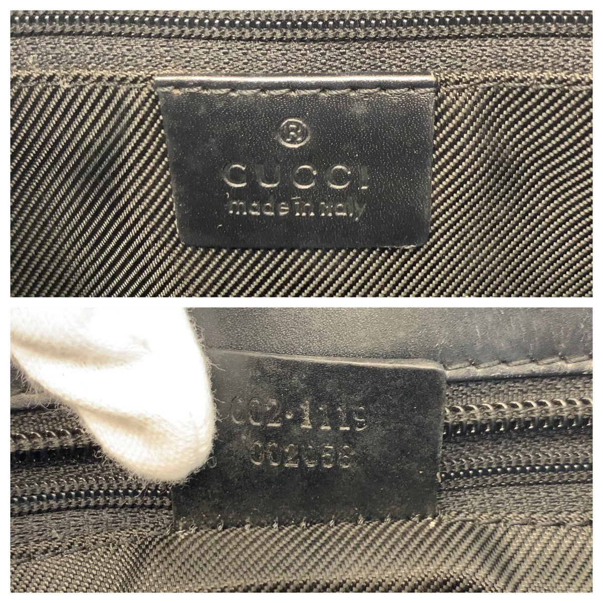 20764
GUCCI グッチ ブラック 黒 GGキャンバス / レザー 002 1119 トートバッグ ハンドバッグ レディース AB35