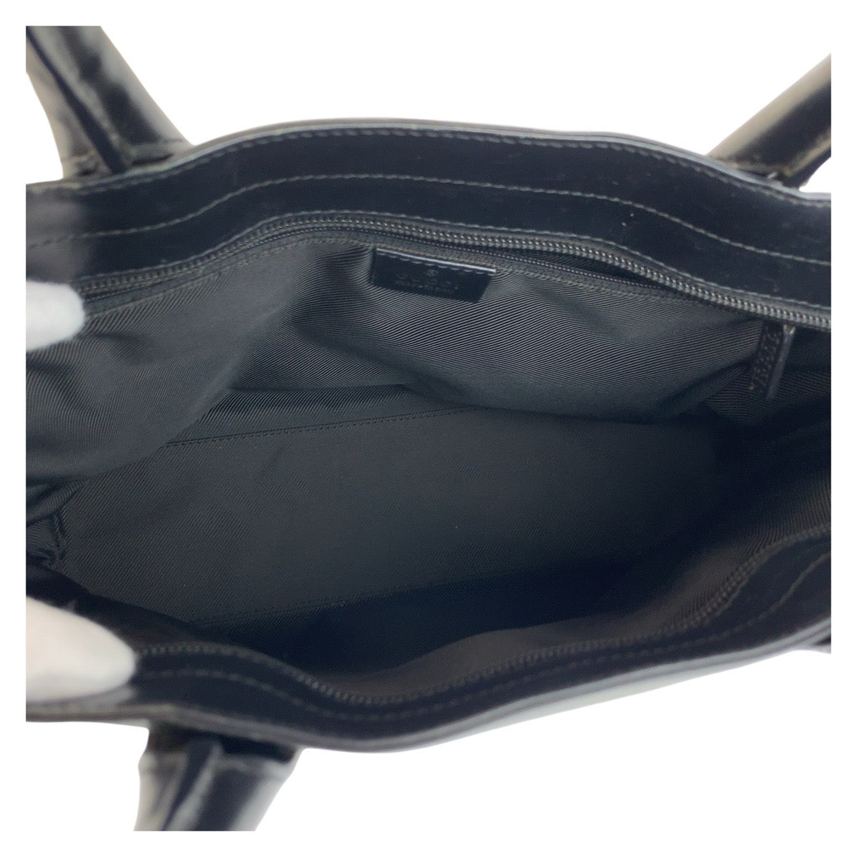 20764
GUCCI グッチ ブラック 黒 GGキャンバス / レザー 002 1119 トートバッグ ハンドバッグ レディース AB35