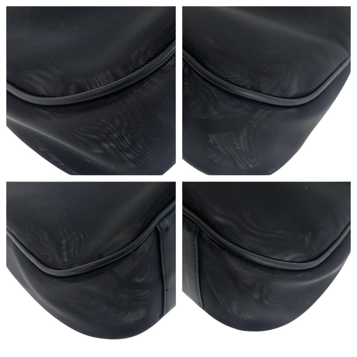 20766
GUCCI グッチ バンブー メッシュ ブラック 黒 シルバー金具 ナイロン / レザー 001.5577 トートバッグ ハンドバッグ レディース ABP28