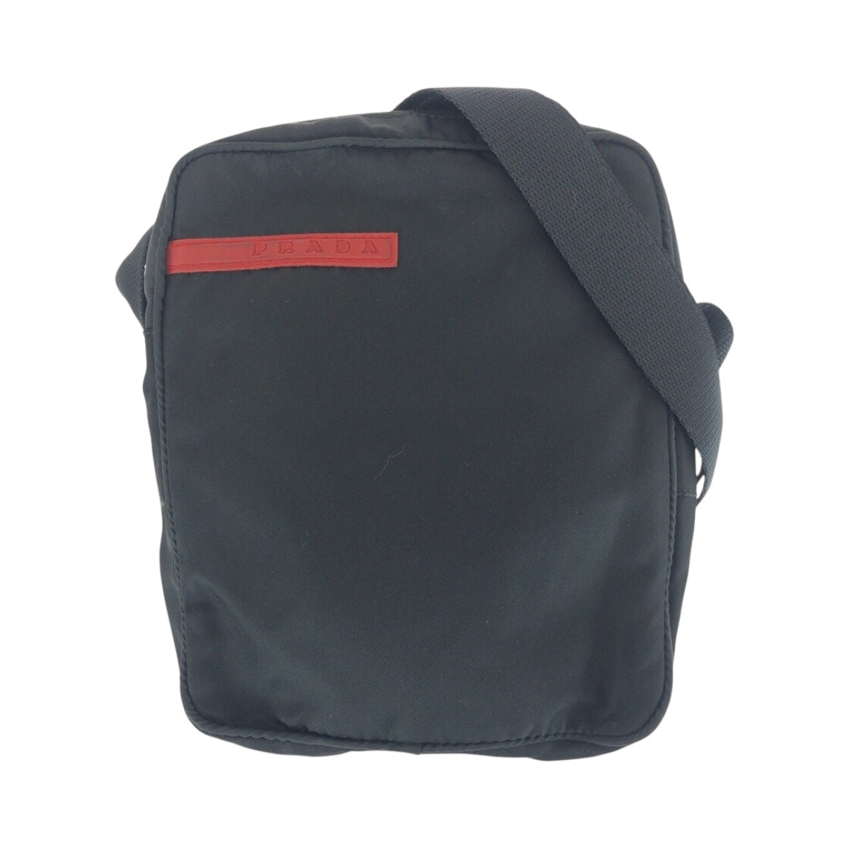 20767
PRADA SPORTS プラダスポーツ テスート ブラック 黒 シルバー金具 ナイロン ショルダーバッグ ポシェット レディース ABP30