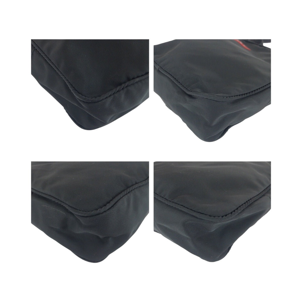 20767
PRADA SPORTS プラダスポーツ テスート ブラック 黒 シルバー金具 ナイロン ショルダーバッグ ポシェット レディース ABP30