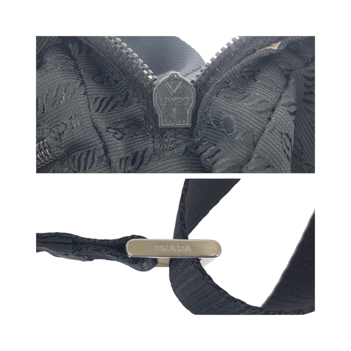 20767
PRADA SPORTS プラダスポーツ テスート ブラック 黒 シルバー金具 ナイロン ショルダーバッグ ポシェット レディース ABP30