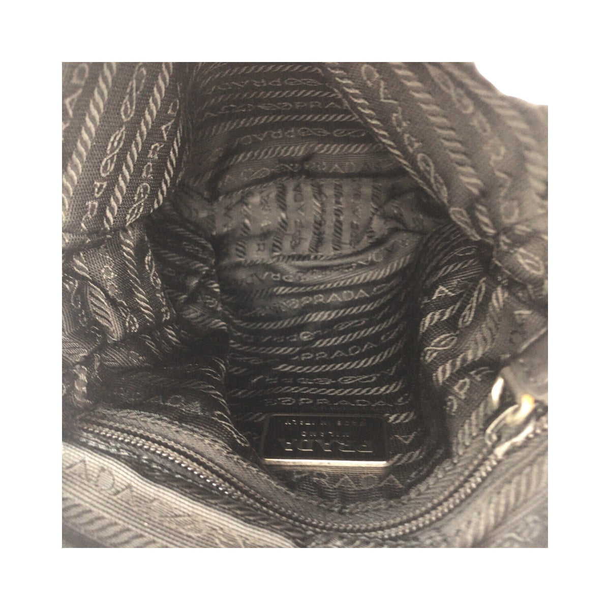 20767
PRADA SPORTS プラダスポーツ テスート ブラック 黒 シルバー金具 ナイロン ショルダーバッグ ポシェット レディース ABP30