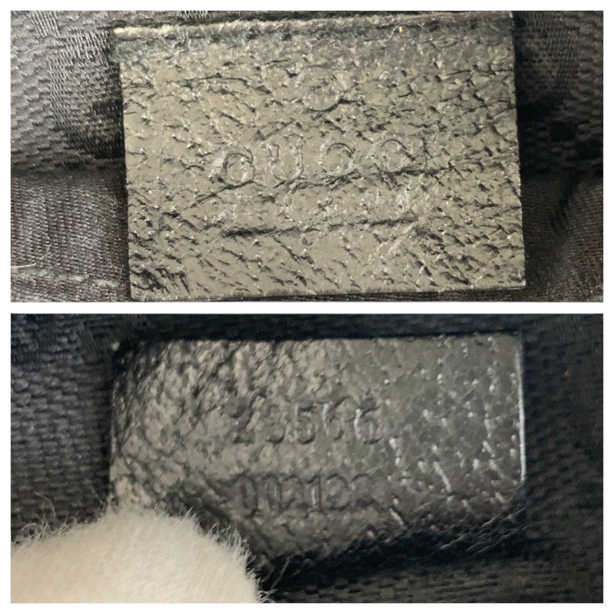 20768
GUCCI グッチ ブラック 黒 シルバー金具 GGキャンバス / レザー 28566 ボディバッグ ウエストポーチ レディース ABP42