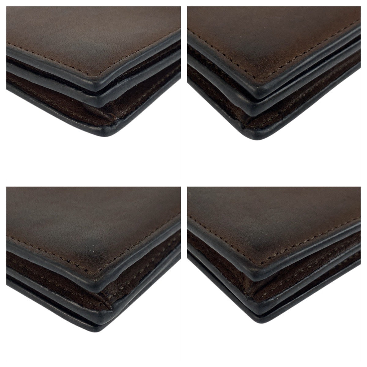 20769
LOEWE ロエベ アナグラム ブラウン レザー カードケース 名刺入れ メンズ AB16