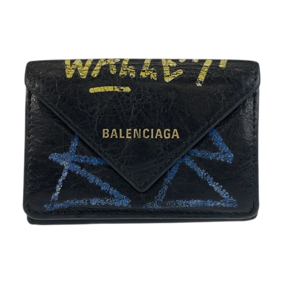 20771
BALENCIAGA バレンシアガ グラフィティ ペーパーミニ ブラック 黒 レザー 891445 1060 Y 532244 折財布 コンパクトウォレット メンズ AB18