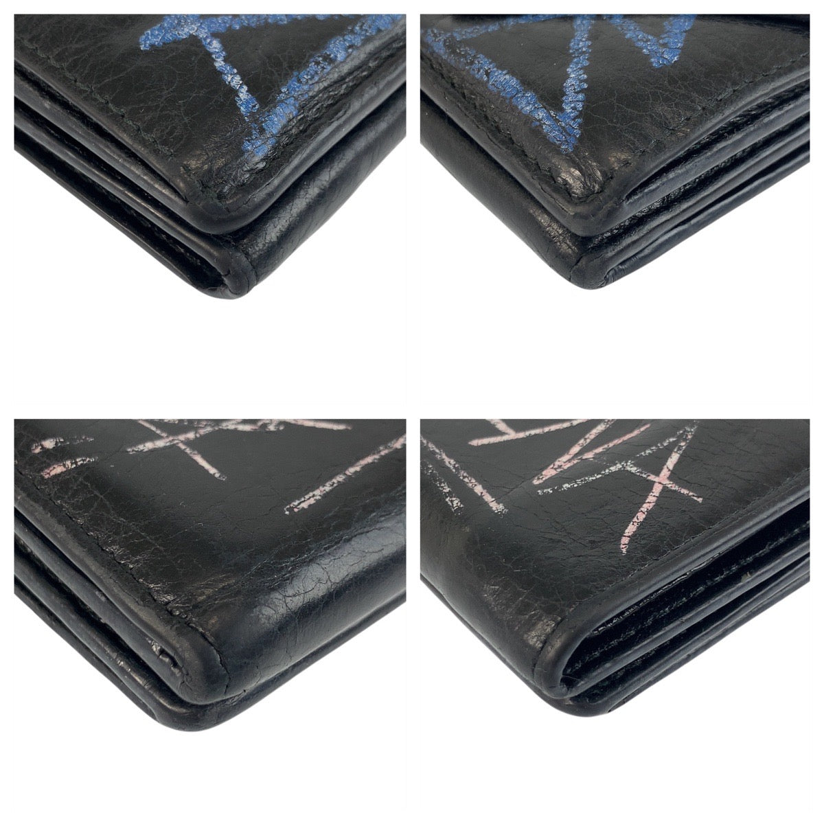 20771
BALENCIAGA バレンシアガ グラフィティ ペーパーミニ ブラック 黒 レザー 891445 1060 Y 532244 折財布 コンパクトウォレット メンズ AB18