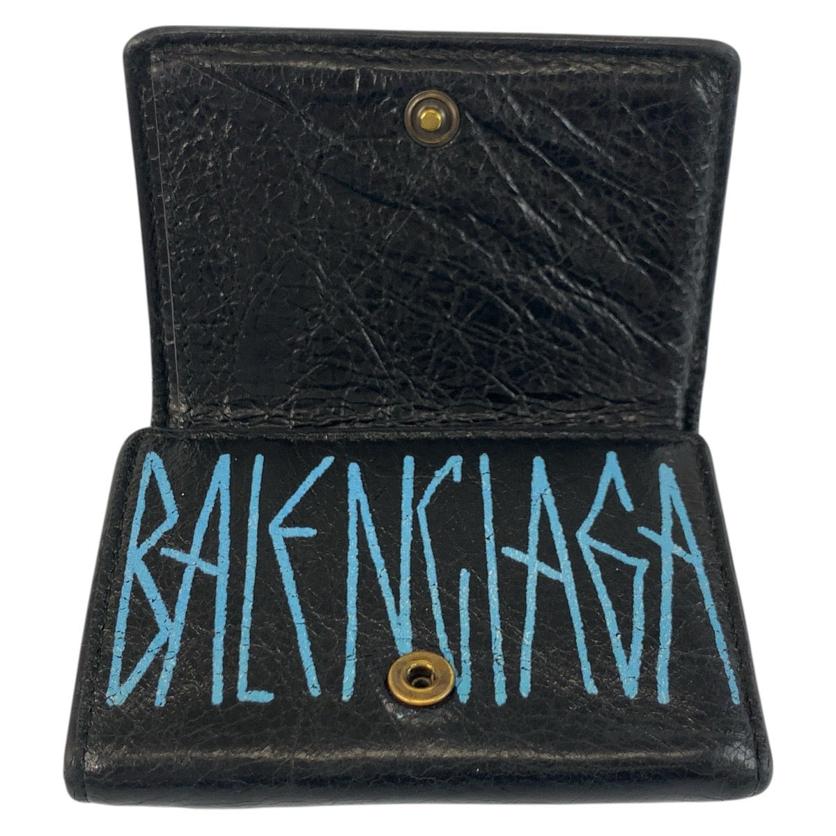 20771
BALENCIAGA バレンシアガ グラフィティ ペーパーミニ ブラック 黒 レザー 891445 1060 Y 532244 折財布 コンパクトウォレット メンズ AB18