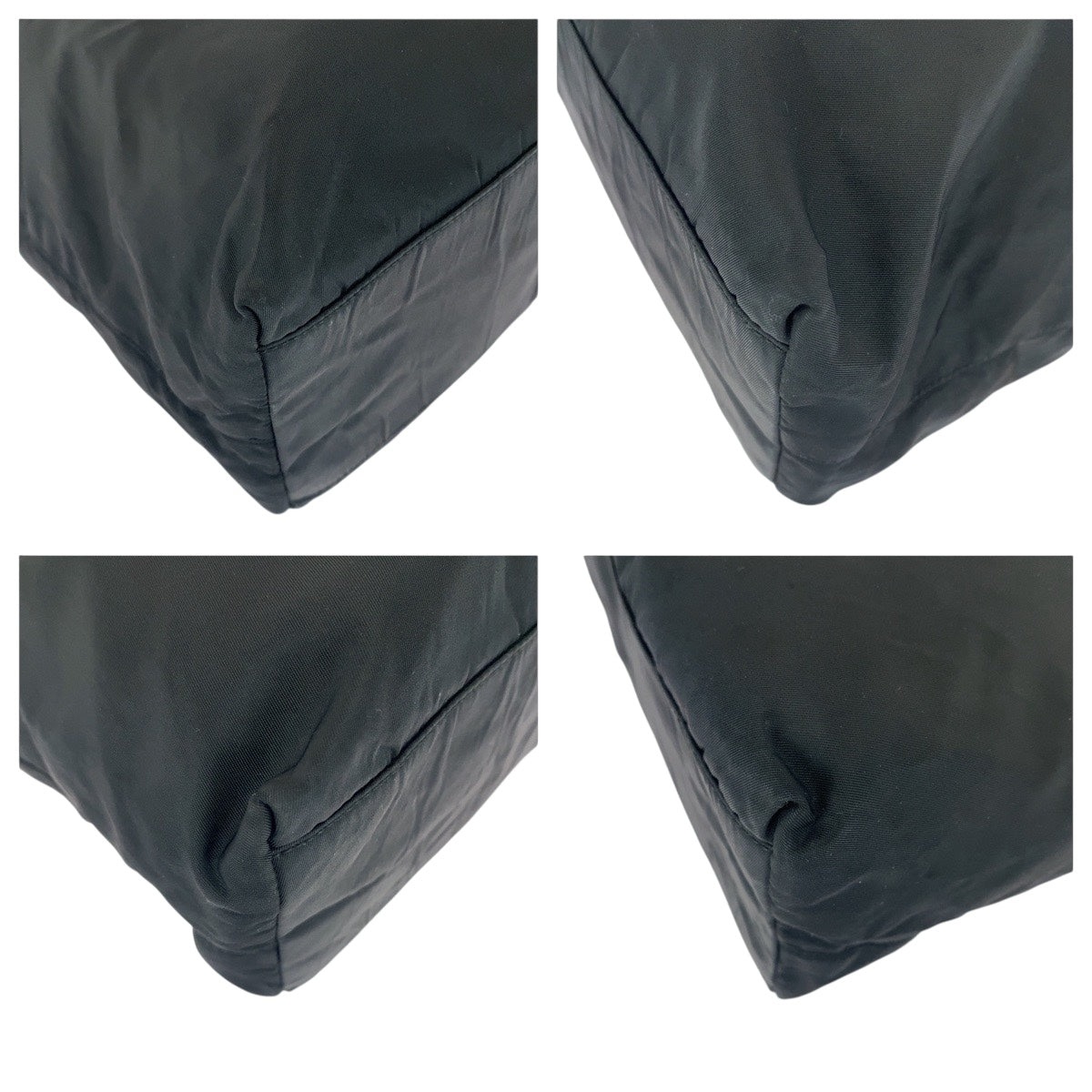 20773
PRADA プラダ テスート 三角ロゴプレート ブラック 黒 シルバー金具 ナイロン ショルダーバッグ トートバッグ レディース ABP35