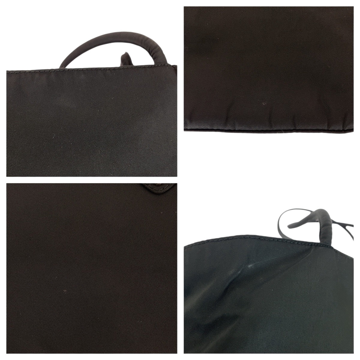 20773
PRADA プラダ テスート 三角ロゴプレート ブラック 黒 シルバー金具 ナイロン ショルダーバッグ トートバッグ レディース ABP35