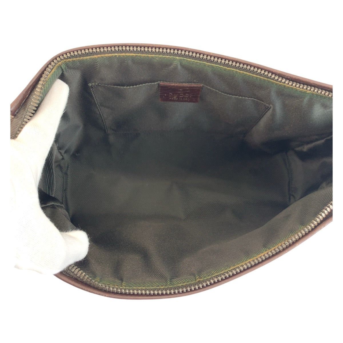 20775
GUCCI グッチ ベージュ ブラウン GGスプリームキャンバス / レザー 101633 クラッチバッグ セカンドバッグ メンズ ABP20