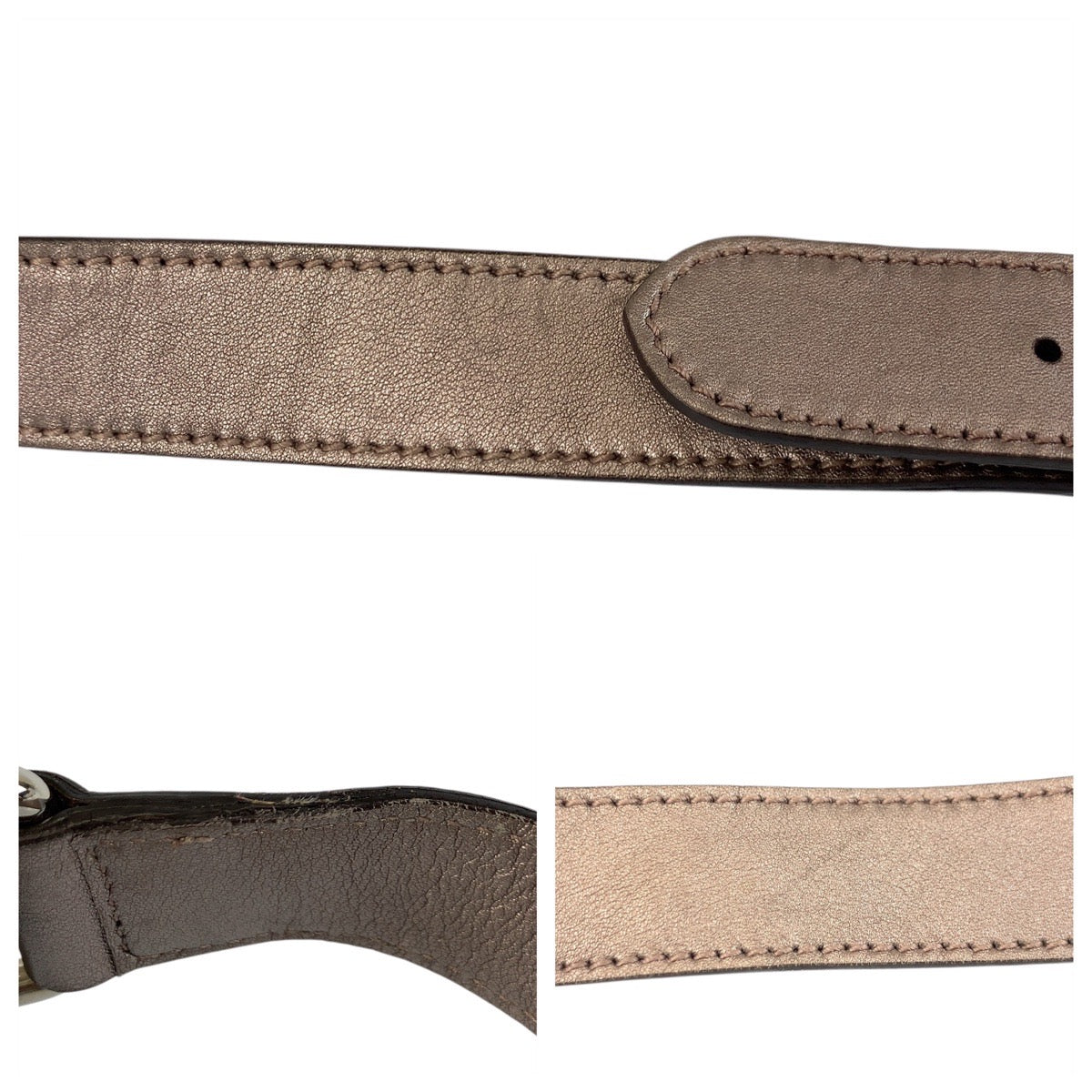 20778
GUCCI グッチ GGインプリメ メタリックブラウン シルバー金具 PVC 201732 ショルダーバッグ メッセンジャーバッグ レディース ABP44