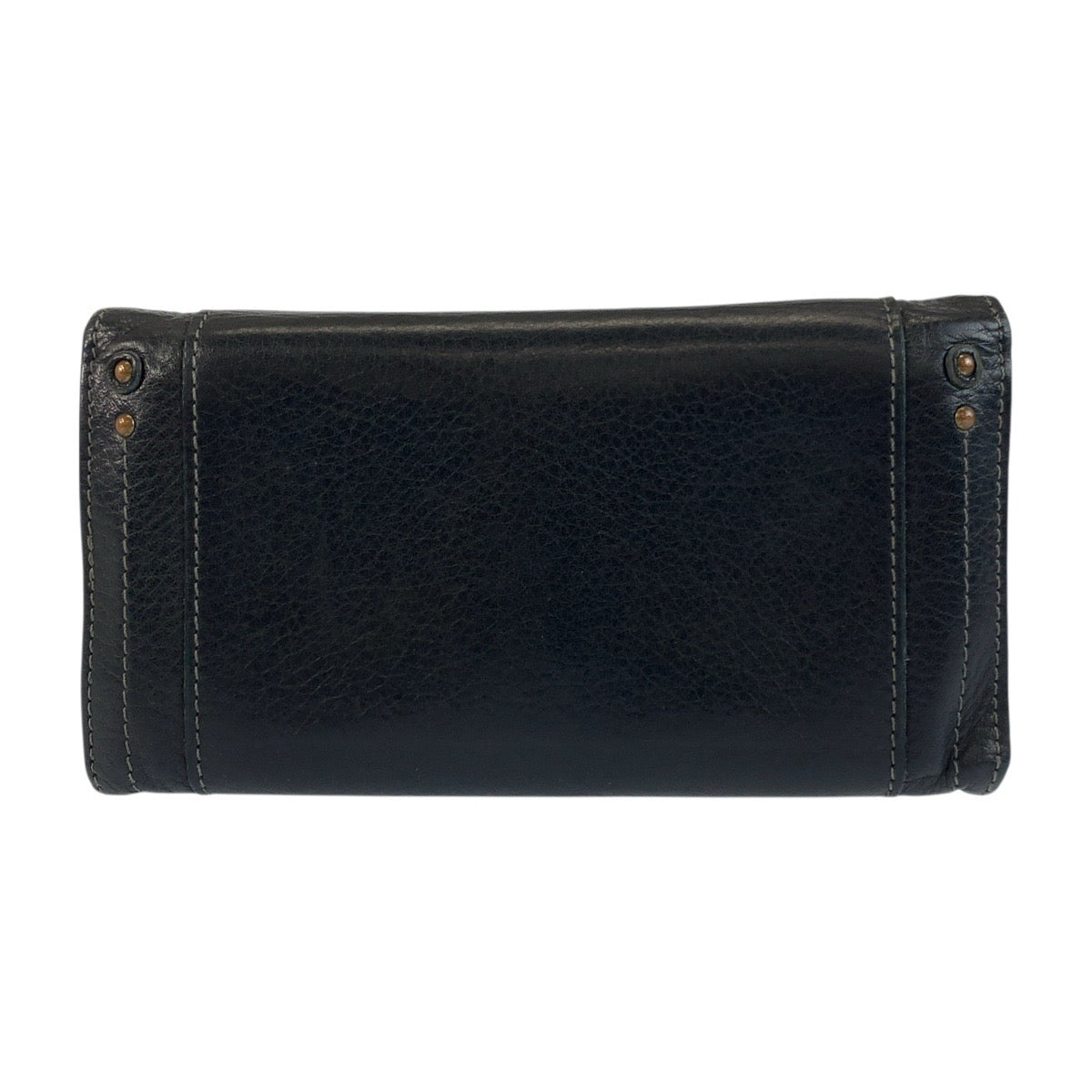 20783
Chloe Paddington Black Gold Hardware Leather 370090 Long Wallet Women's ABP9