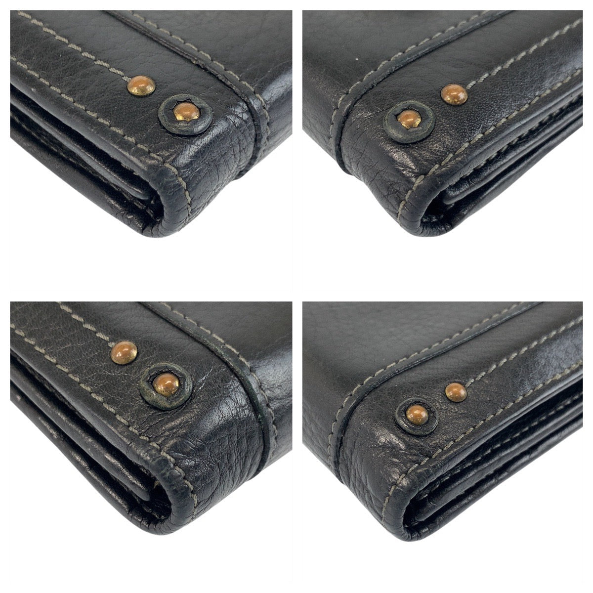 20783
Chloe Paddington Black Gold Hardware Leather 370090 Long Wallet Women's ABP9