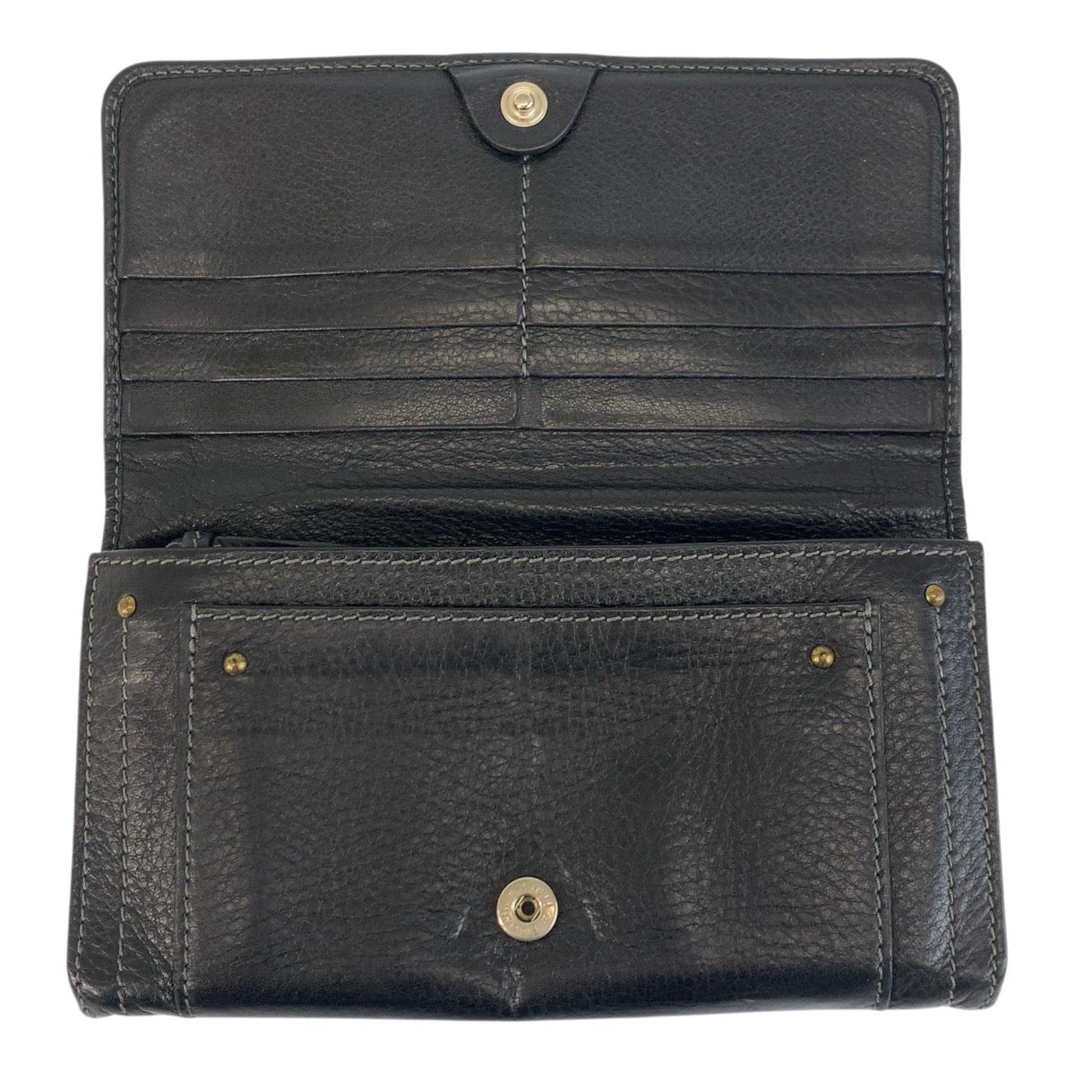 20783
Chloe Paddington Black Gold Hardware Leather 370090 Long Wallet Women's ABP9
