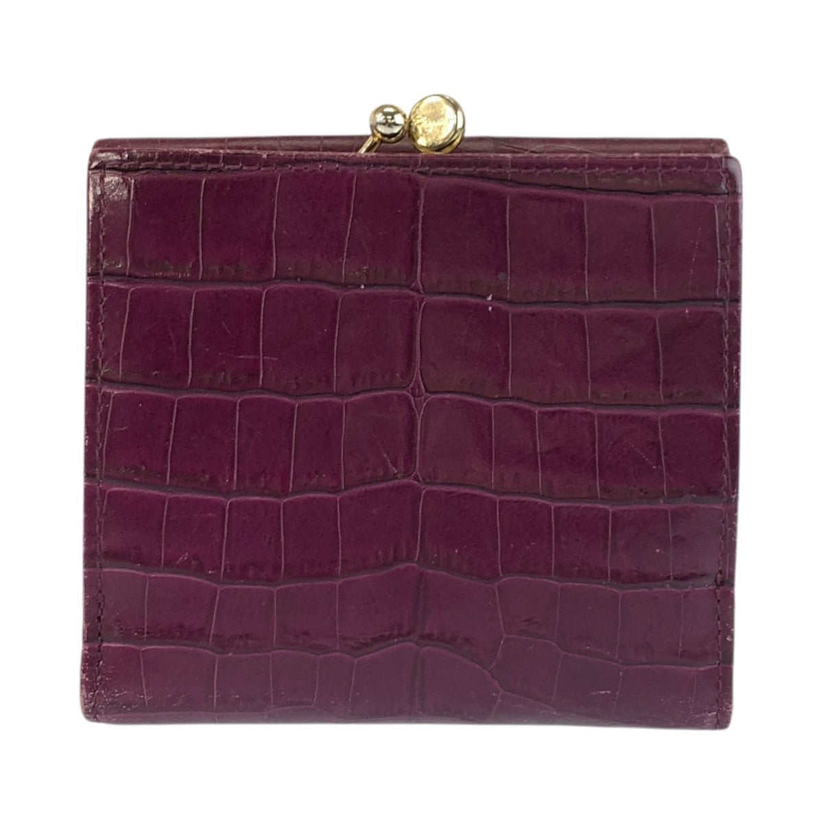 20787
Salvatore Ferragamo サルヴァトーレフェラガモ ヴァラ 型押し ワインレッド ゴールド金具 レザー 折財布 コンパクトウォレット レディース ABP9