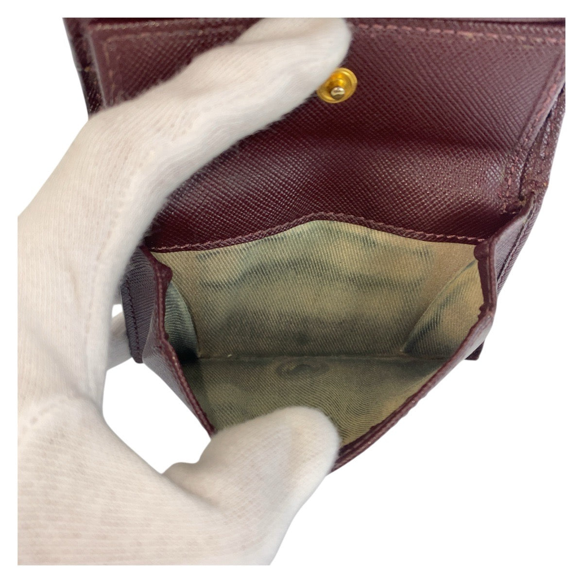 20789
MARNI マルニ ベージュ ブラウン ゴールド金具 レザー 折財布 コンパクトウォレット レディース AB9