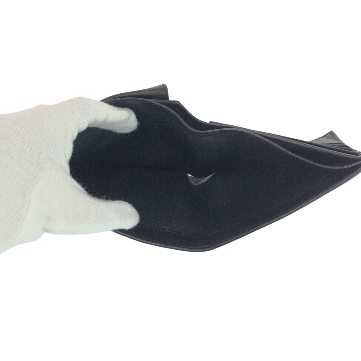 20791
CELINE セリーヌ ブラック 黒 シルバー金具 レザー 折財布 コンパクトウォレット 男女兼用 レディース AB9